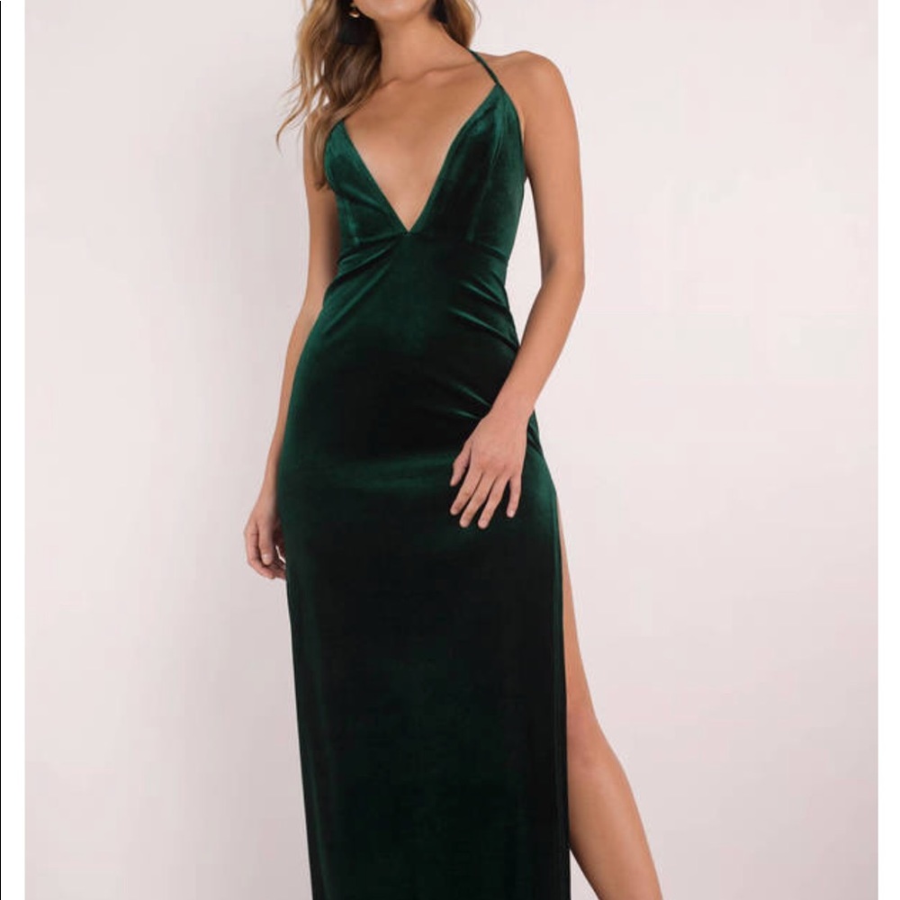 Tobi Got it Good Emerald Maxi Dress
